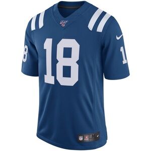 NFL Indianapolis Colts Peyton Manning jersey royal blue white 18 mens size Large
